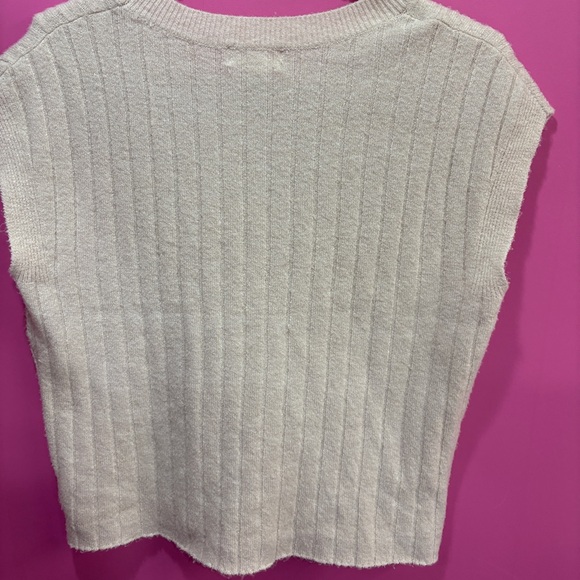 Wilt Ribbed Knit Popover Sweater Beige - Picture 3 of 3
